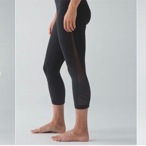 Lululemon Minimalist Crop Black Leggings Size 10